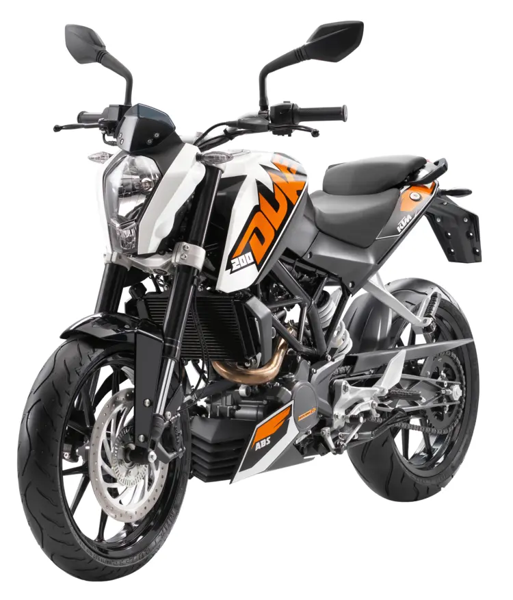 White and Orange Motorcycle for Racing Enthusiasts