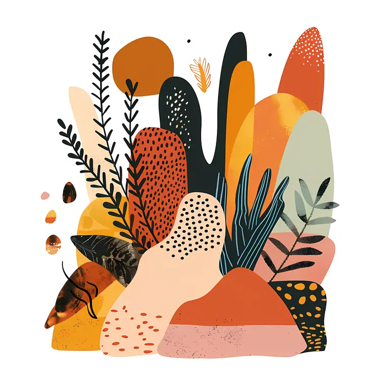 Vibrant Abstract Nature Design