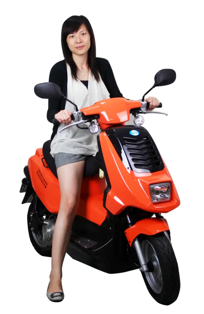 Orange Electric Scooter for Modern Transportation
