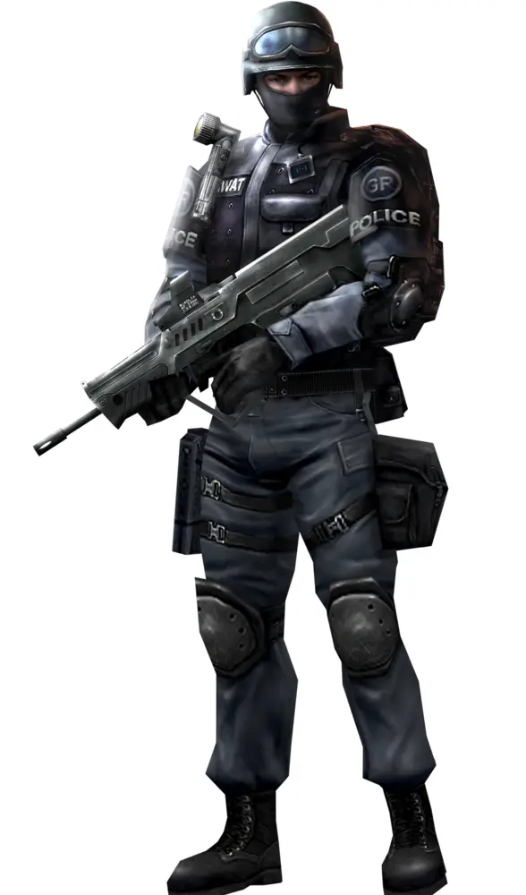SWAT Officer with Rifle