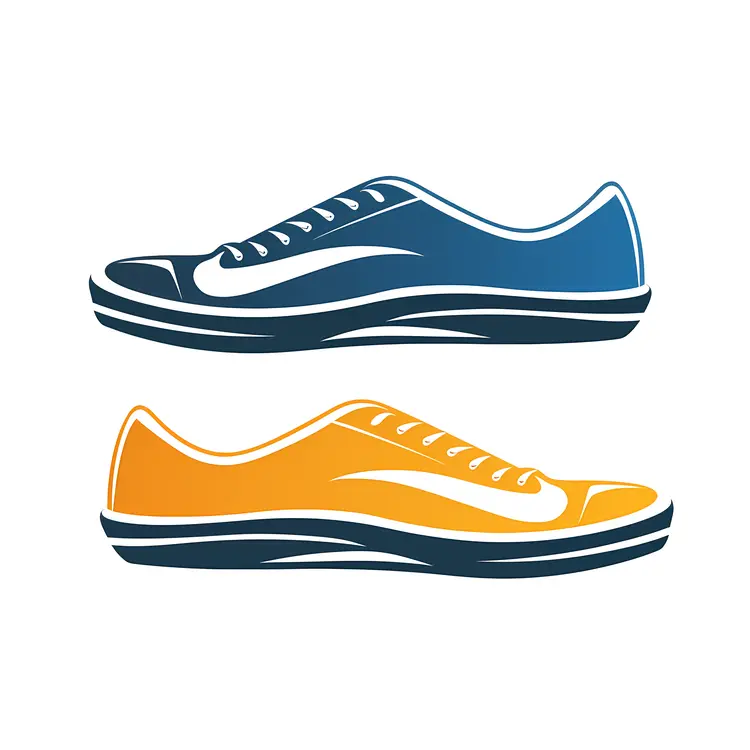 Blue and Yellow Casual Shoes