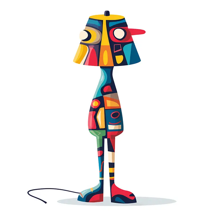 Abstract Colorful Lamp