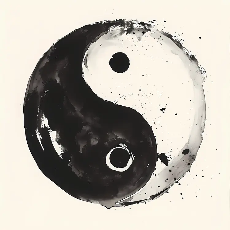 Abstract Yin Yang Symbol