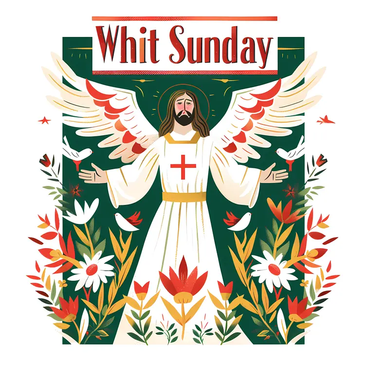 Whit Sunday with Jesus Angel