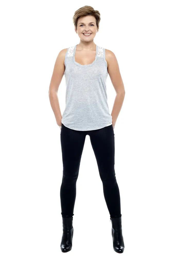 Casual Woman in Comfortable Outfit
