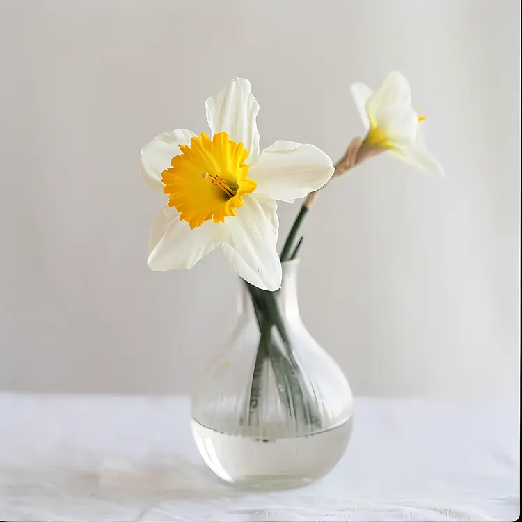White Daffodil in a Vase