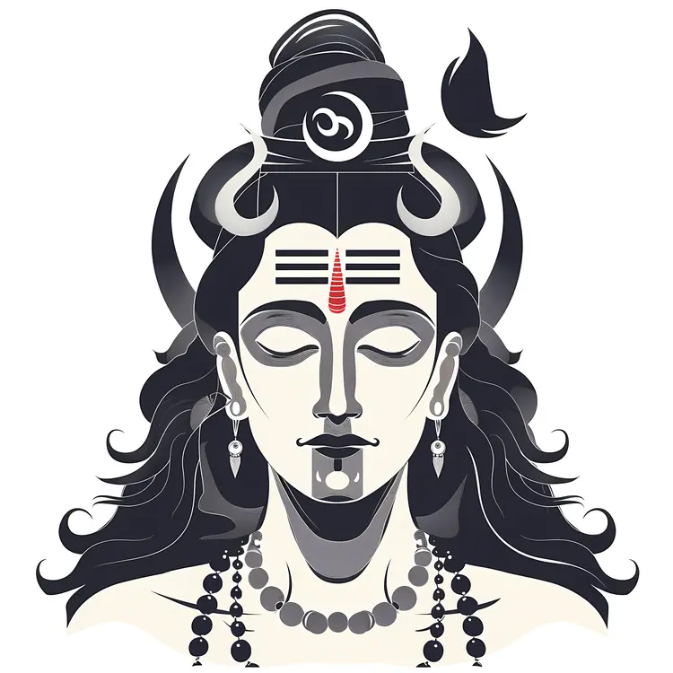 Meditating Shiva Illustration