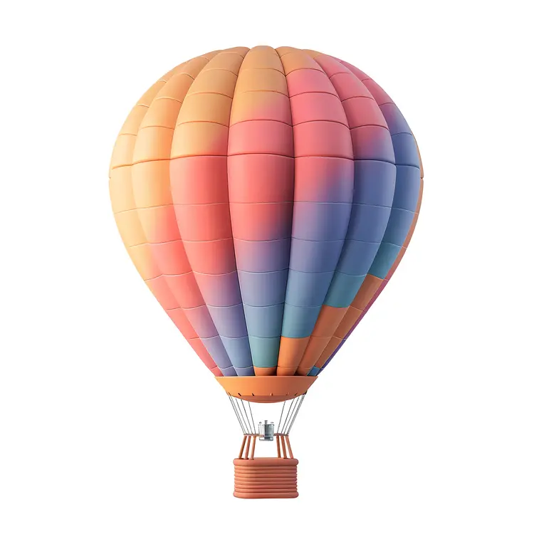 Colorful Hot Air Balloon in the Sky
