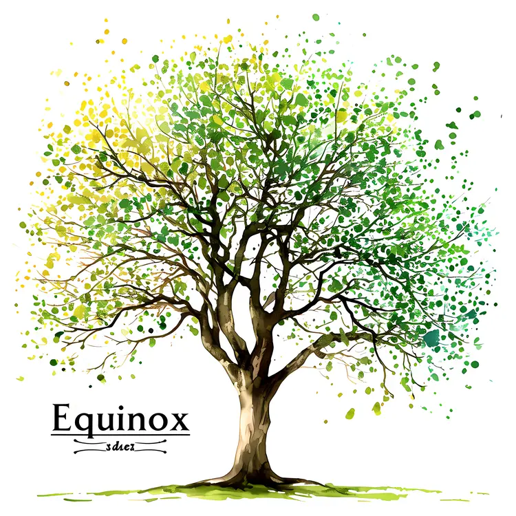 Equinox Tree with Green Leaves