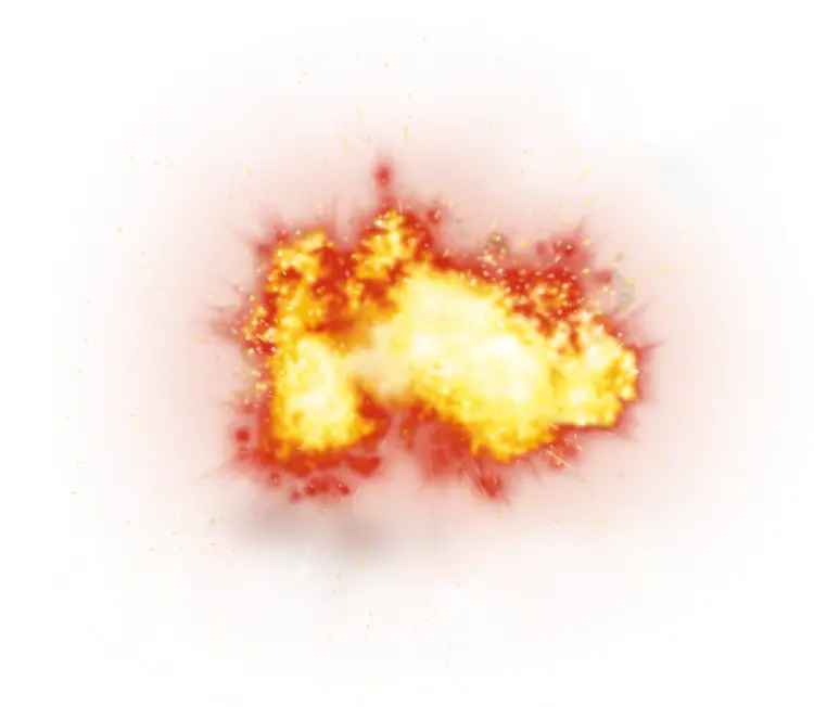 Small Fiery Explosion
