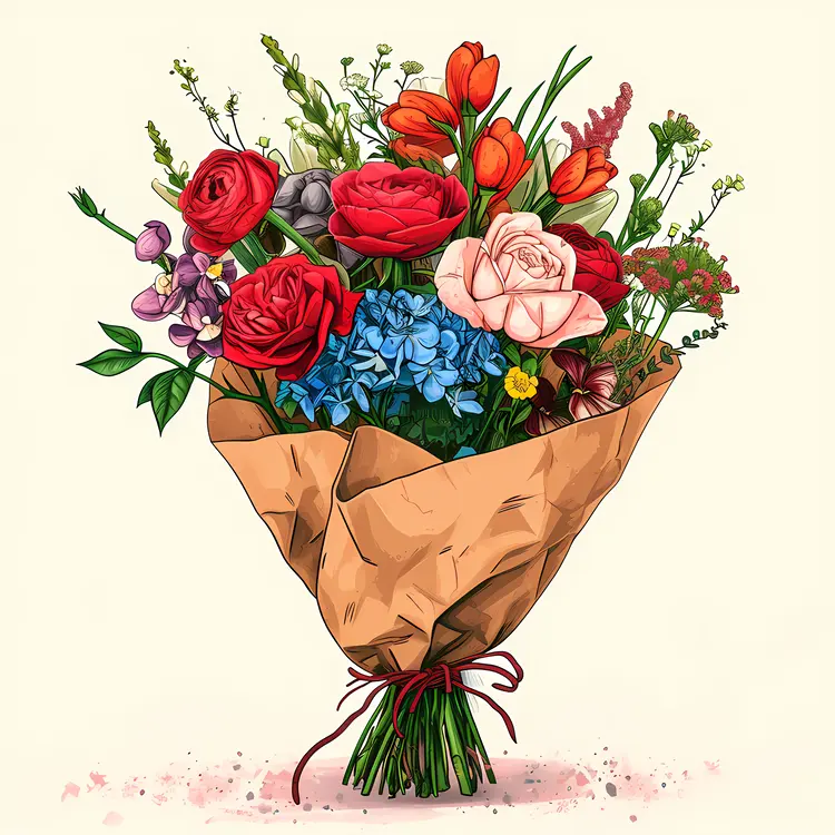 Beautiful Bouquet of Mixed Flowers