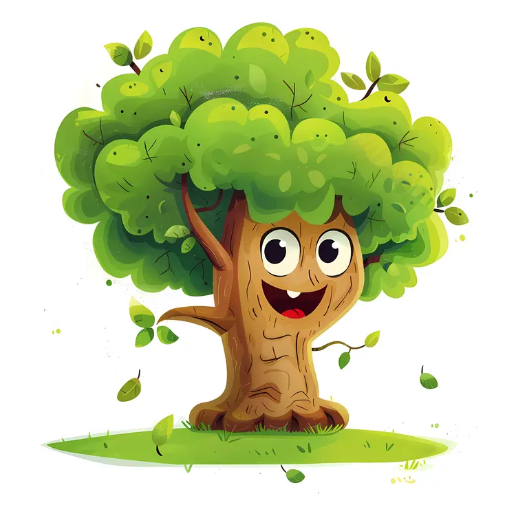 Happy Cartoon Tree