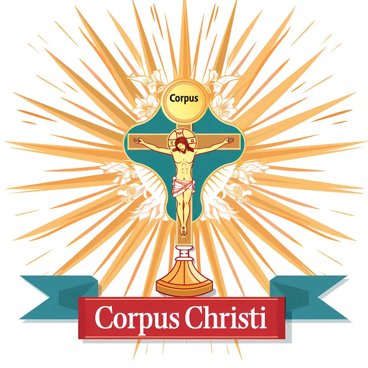 Corpus Christi Religious Celebration Emblem