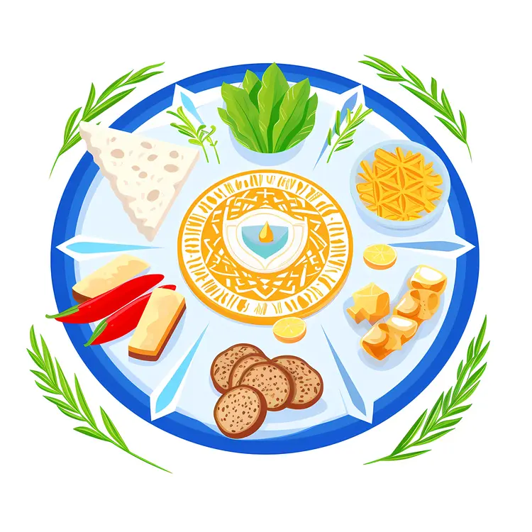 Diverse Food Platter with Assorted Appetizers
