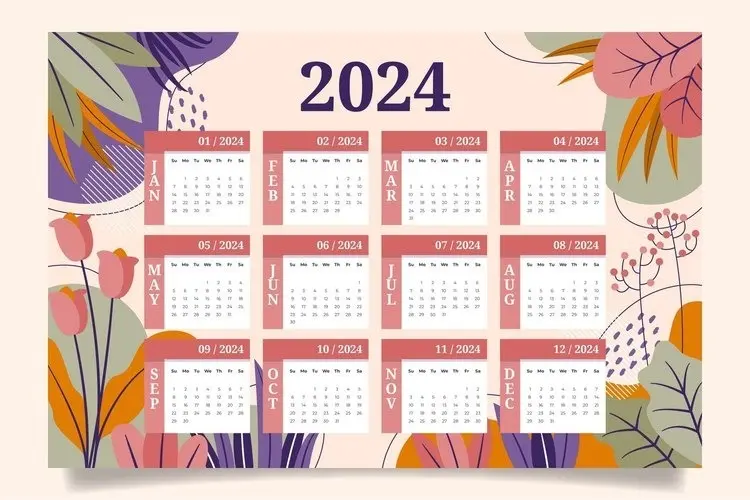 2024 Floral Calendar