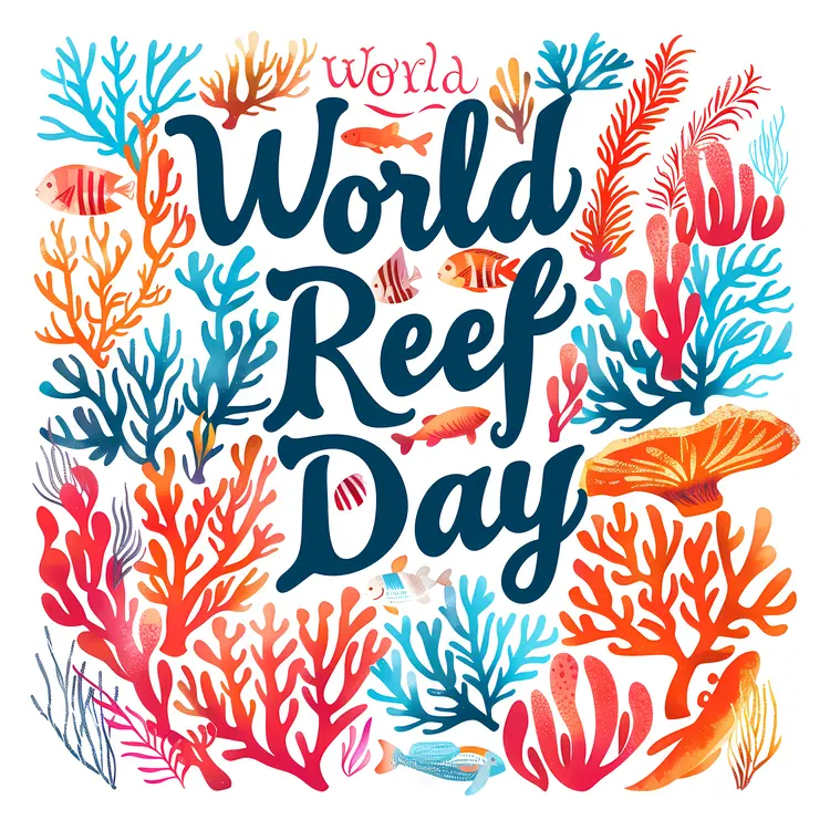 Colorful Coral and Fish for World Reef Day