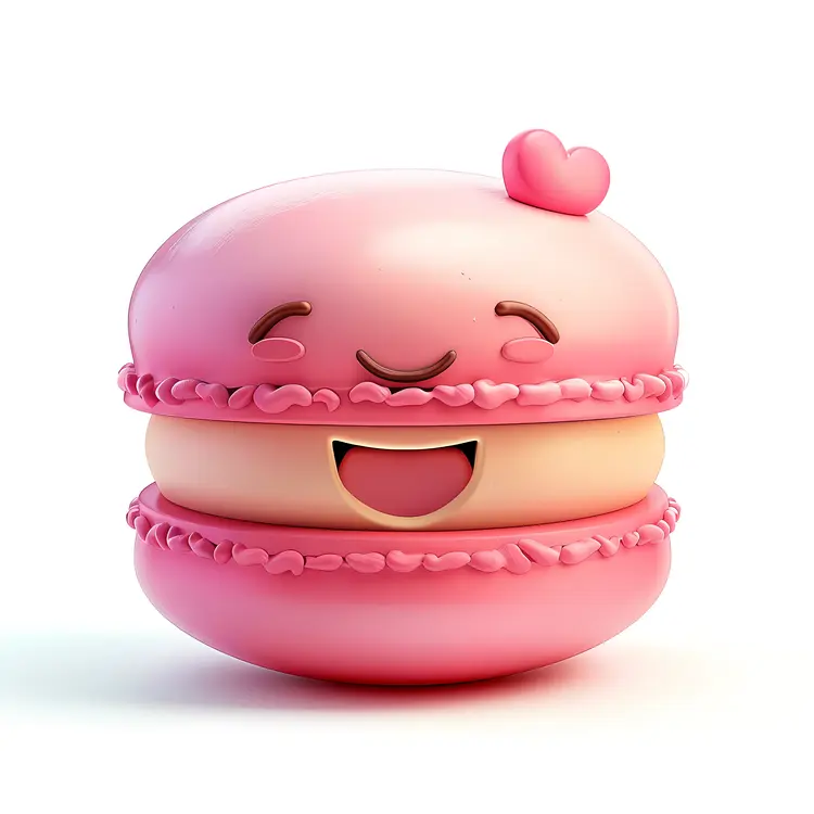 Cute Smiling Macaron