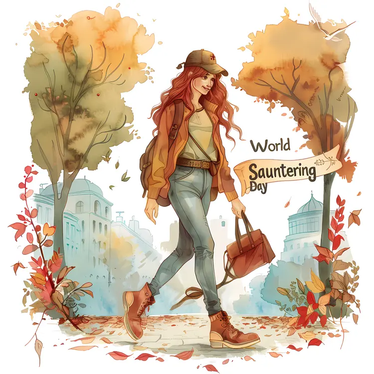 World Sauntering Day in Autumn