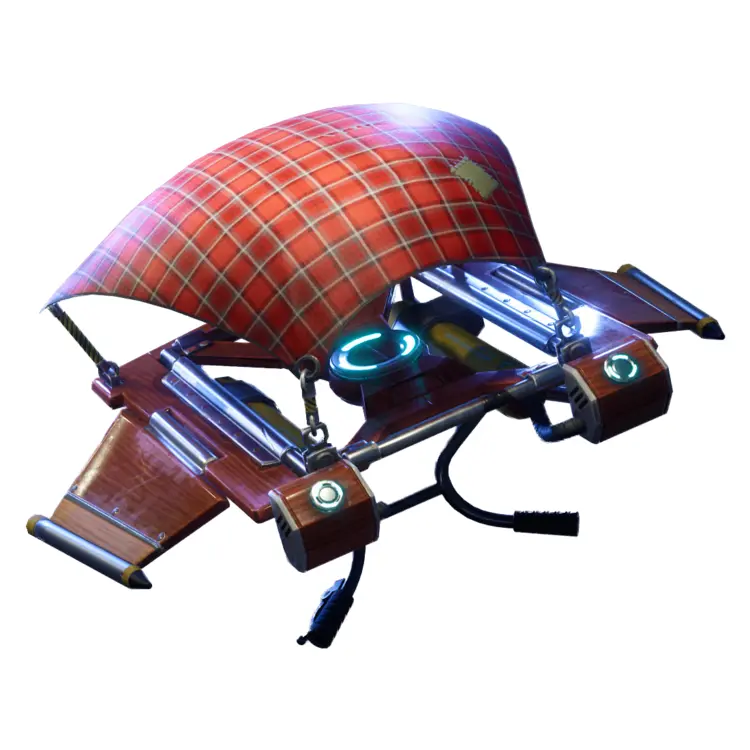 Red Plaid Glider in Fortnite