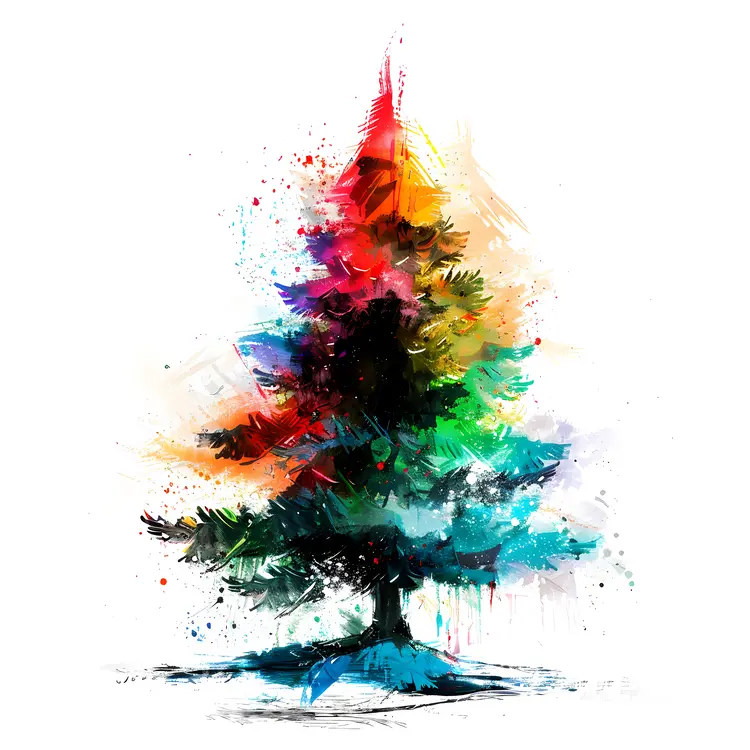 Creative Colorful Tree