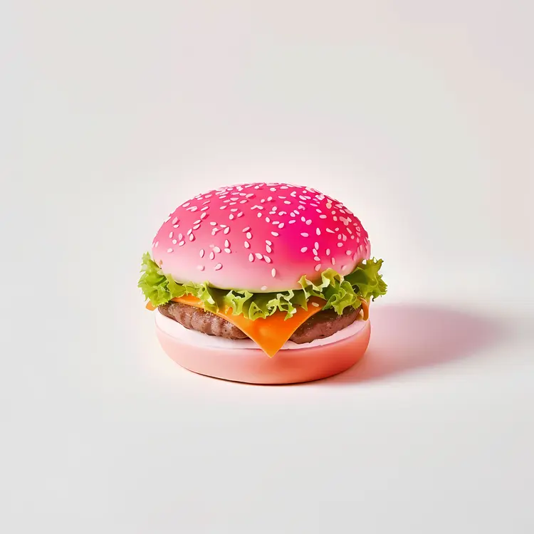 Delicious Cheeseburger with Lettuce and Tomato