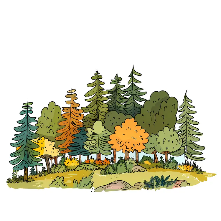 Autumn Forest Illustration