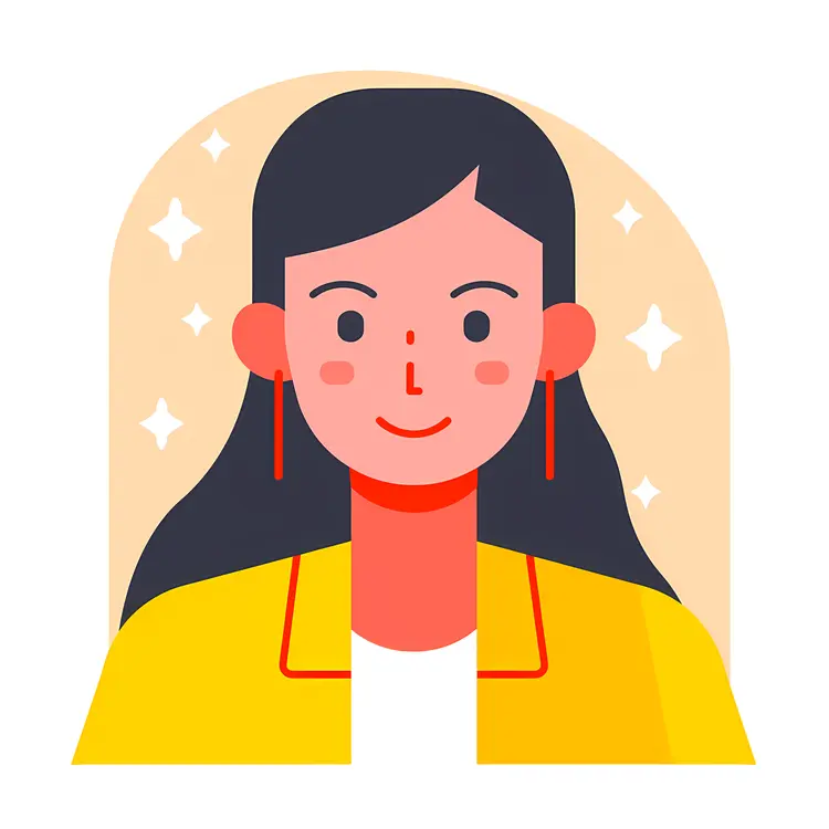 Smiling Woman with Earrings