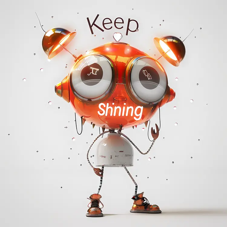 Motivational Keep Shining Robot