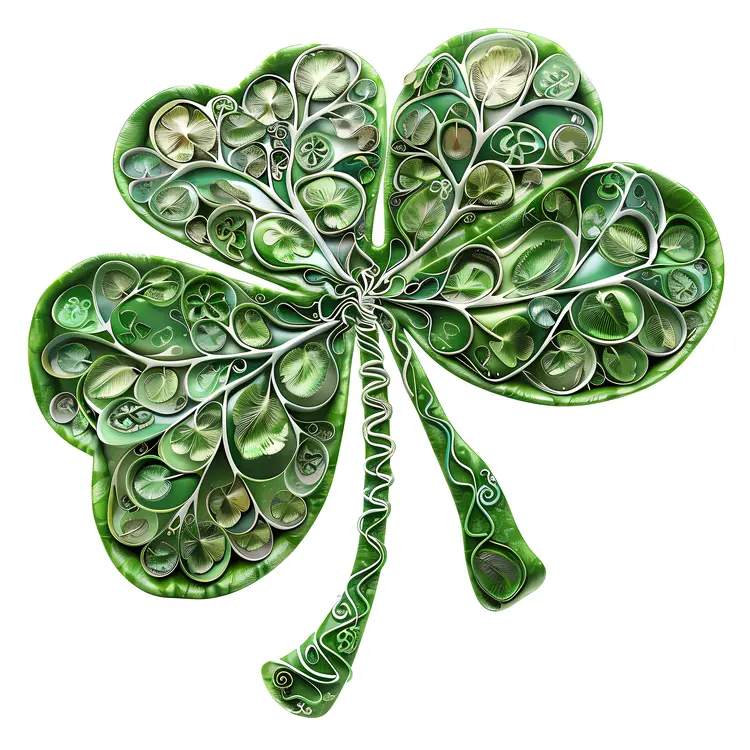 Quilled Clover Art
