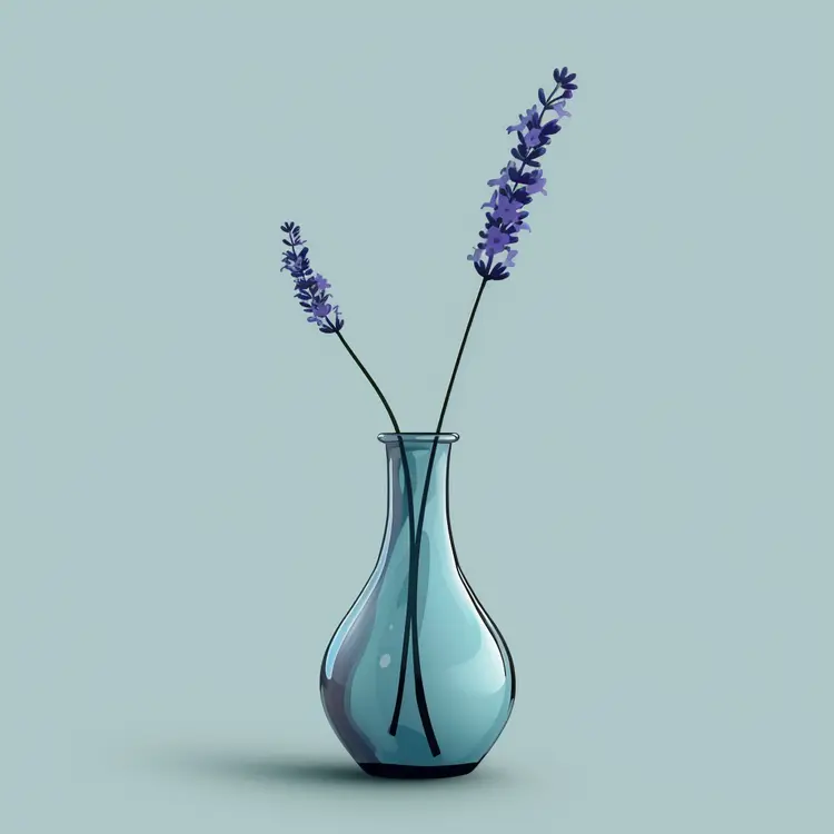 Purple Lavender in Vase