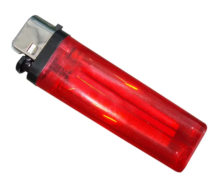 Red Plastic Lighter for Ignition