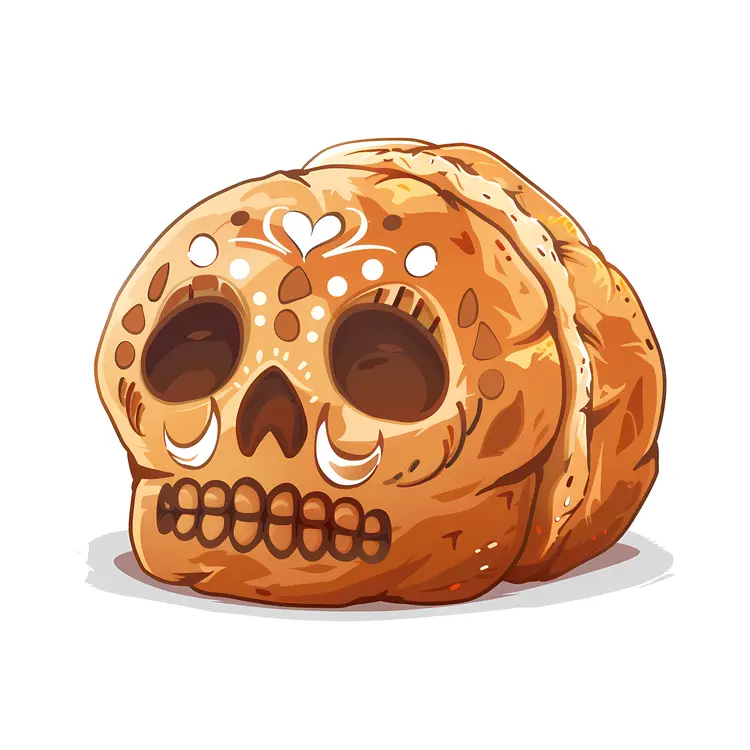 Skull Shaped Bread for Day of the Dead