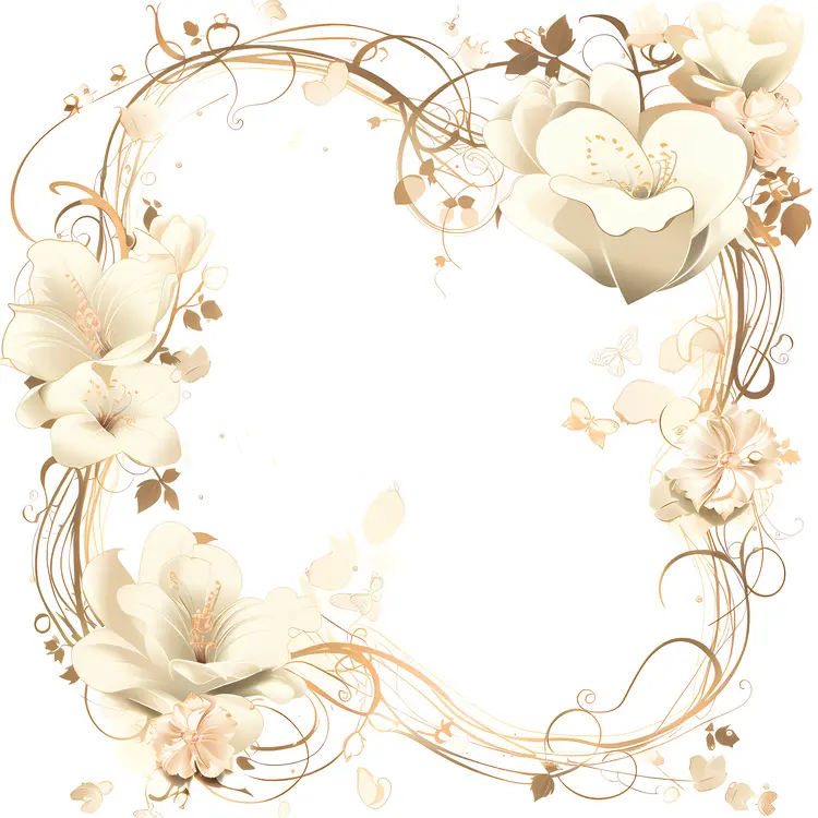 Elegant Floral Frame