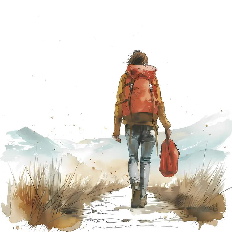Hiker on a Path
