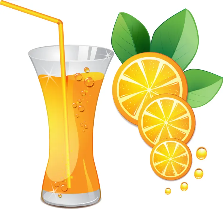 Refreshing Orange Juice with Slices
