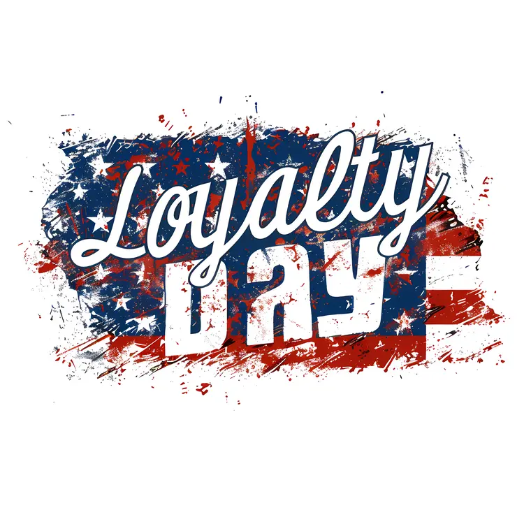 Loyalty Day Celebration with Flag
