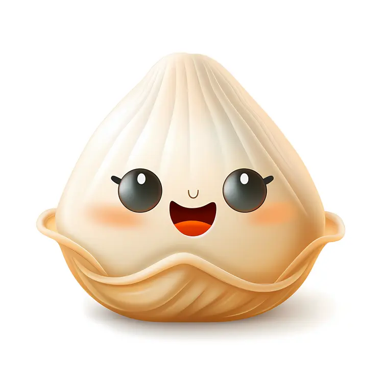 Happy Dumpling Cartoon
