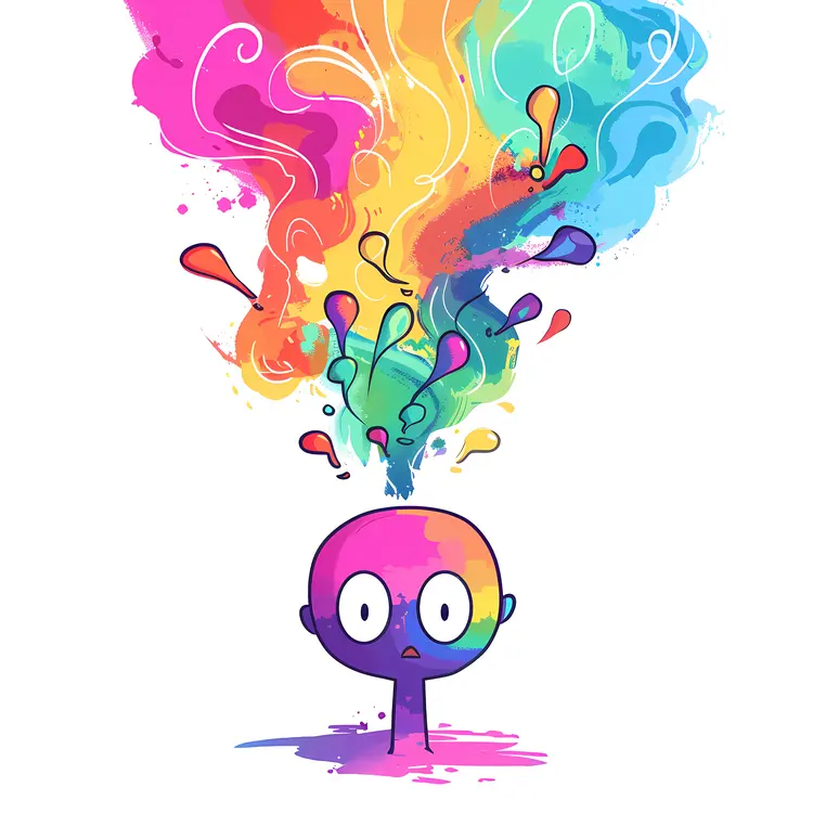 Colorful Brain Illustration