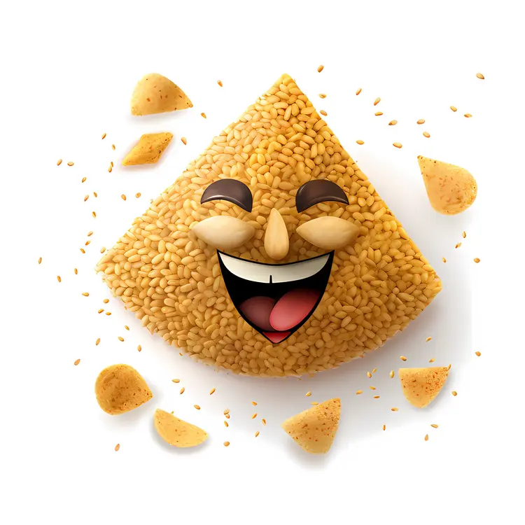 Laughing Rice Ball with Sesame