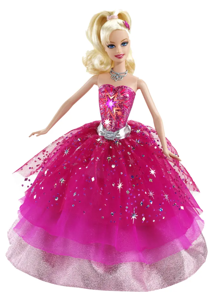 Fashionable Doll in Sparkling Dress