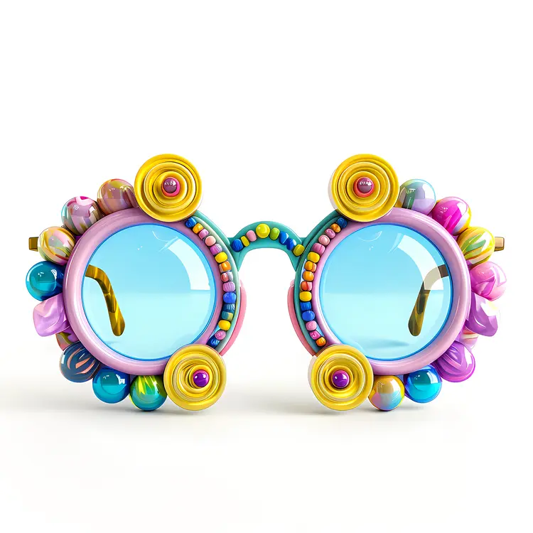Beaded Round Glasses for a Unique Look