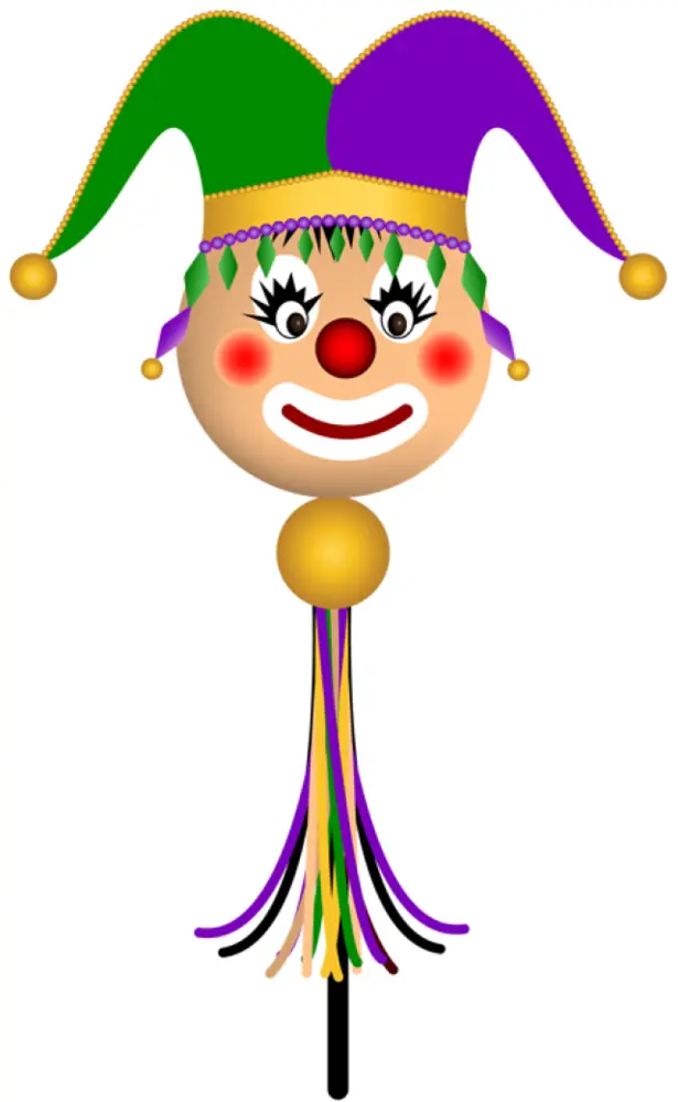 Colorful Jester with Hat