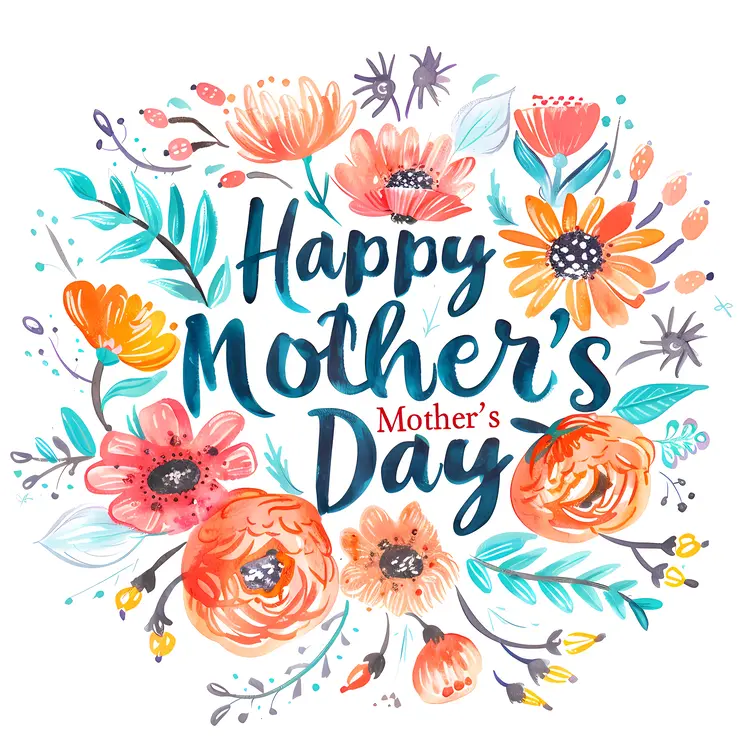 Happy Mother's Day Floral Greeting