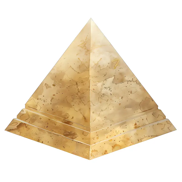 Ancient Pyramid in Desert