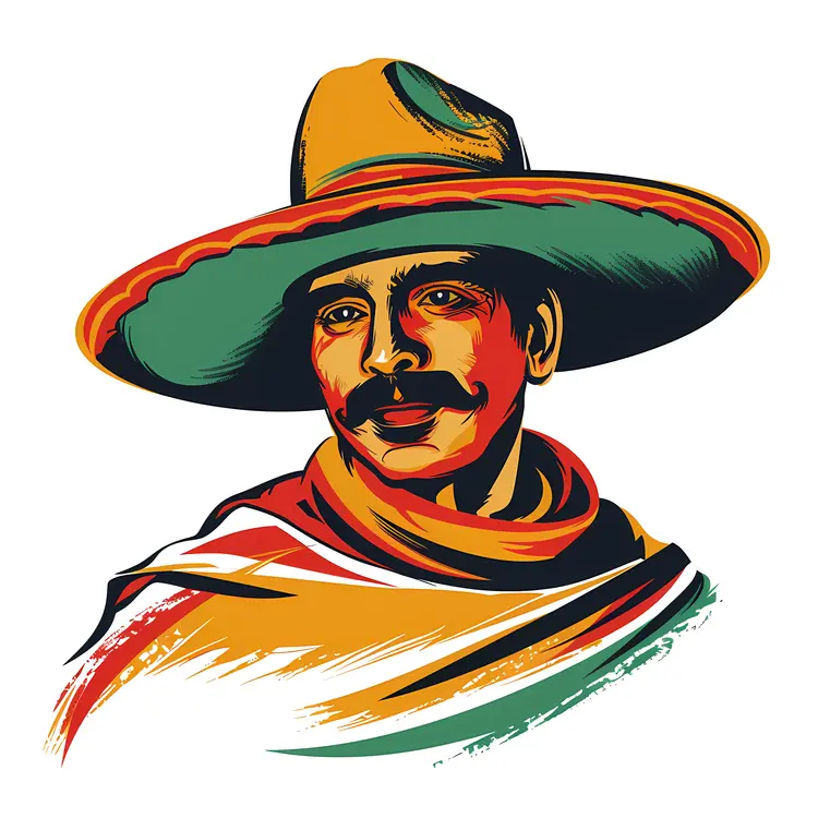 Traditional Man in Sombrero
