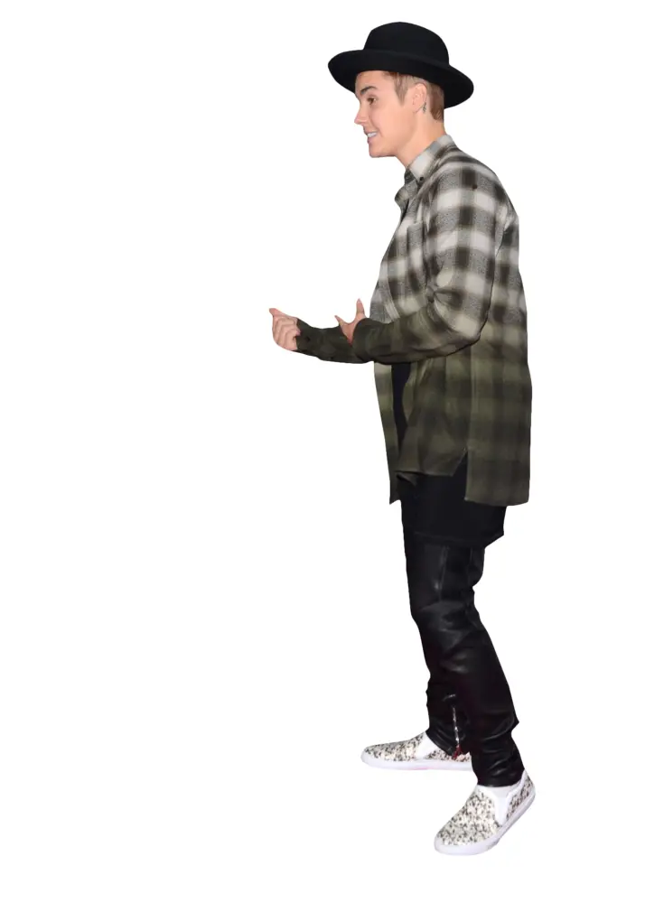 Young Male in Plaid Shirt and Hat