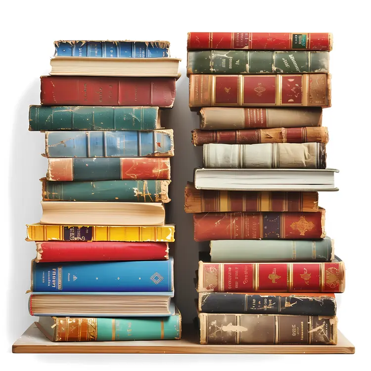 Stack of Colorful Books