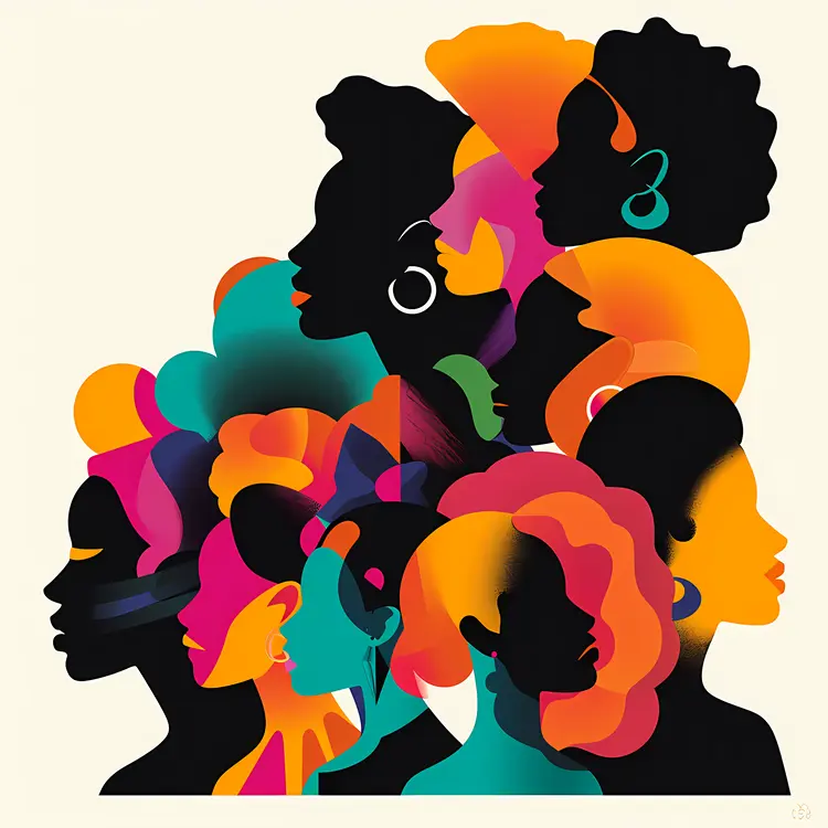 Colorful Silhouettes Art