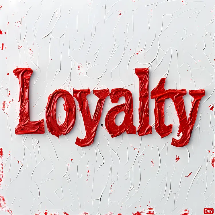 Loyalty Text in Red