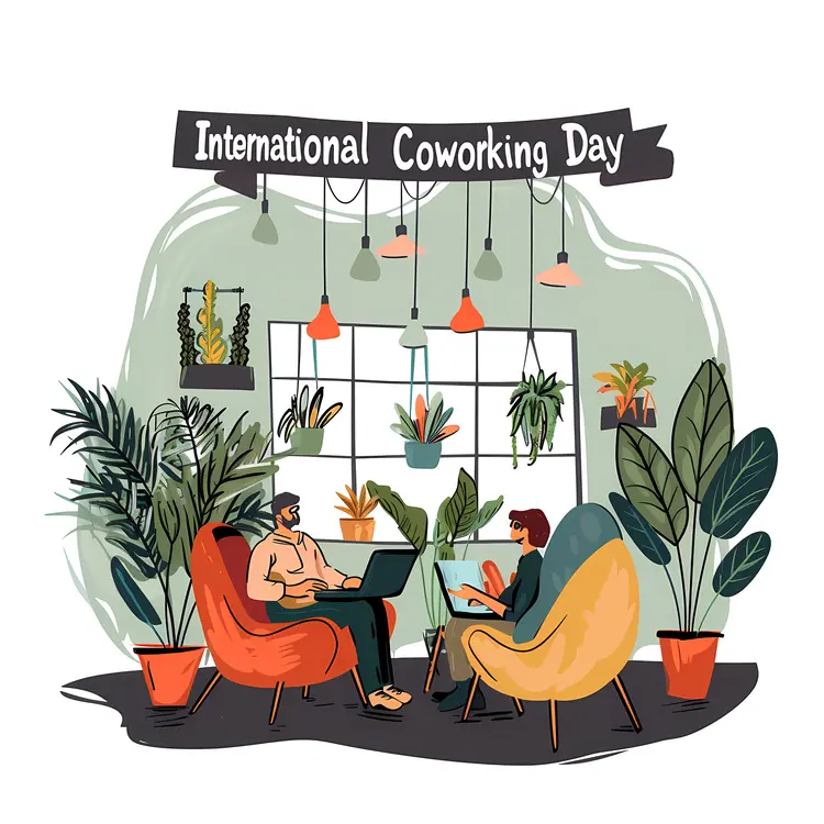 International Coworking Day in a Modern Workspace